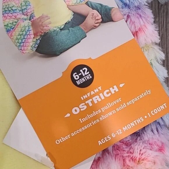 Infant OSTRICH Bird Halloween Costume 6-12 Months Pullover Warm NEW Hyde Eek - Picture 4 of 5